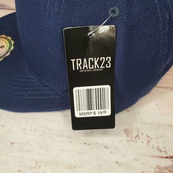 Track 23 Original Brand Solid Blue Fitted Hat Size 7 - Picture 8 of 11